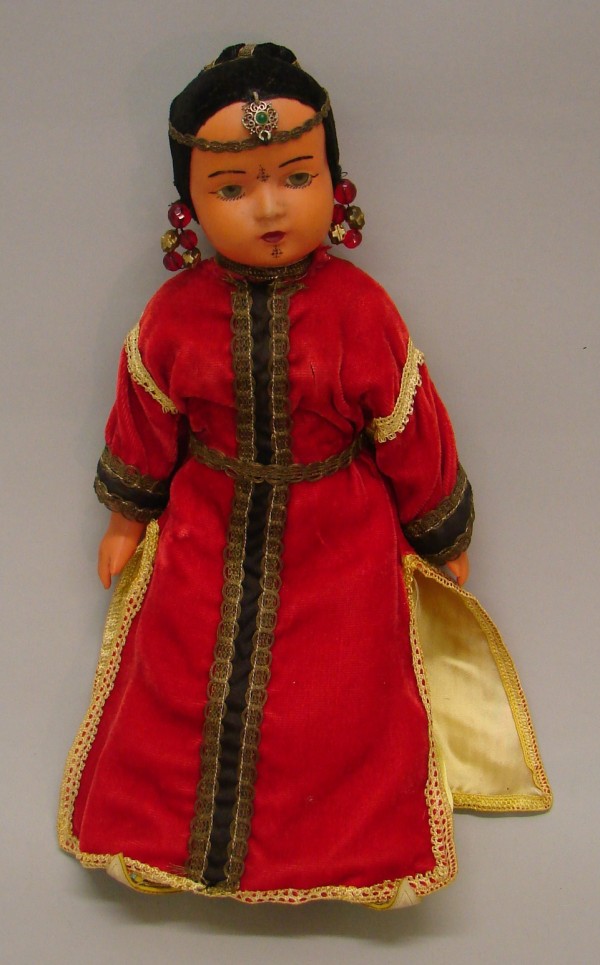 Appraisal: France SNF in diamond symbol Indian lady doll Stationary eyes