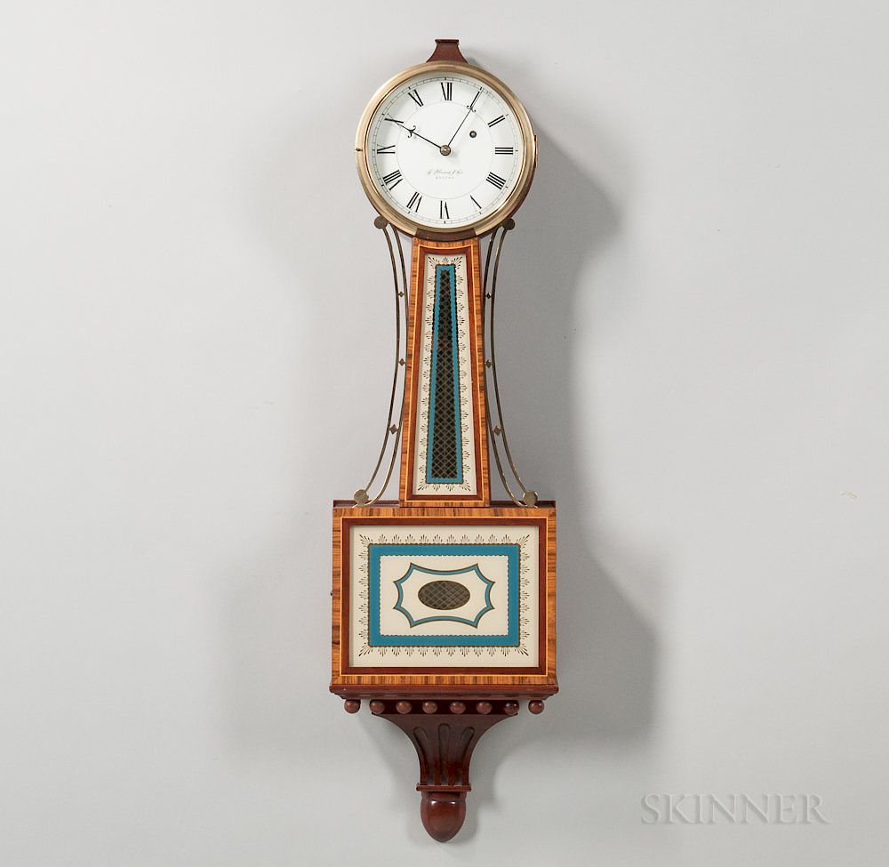 Appraisal: E Howard Co Patent Timepiece or Banjo Clock E Howard