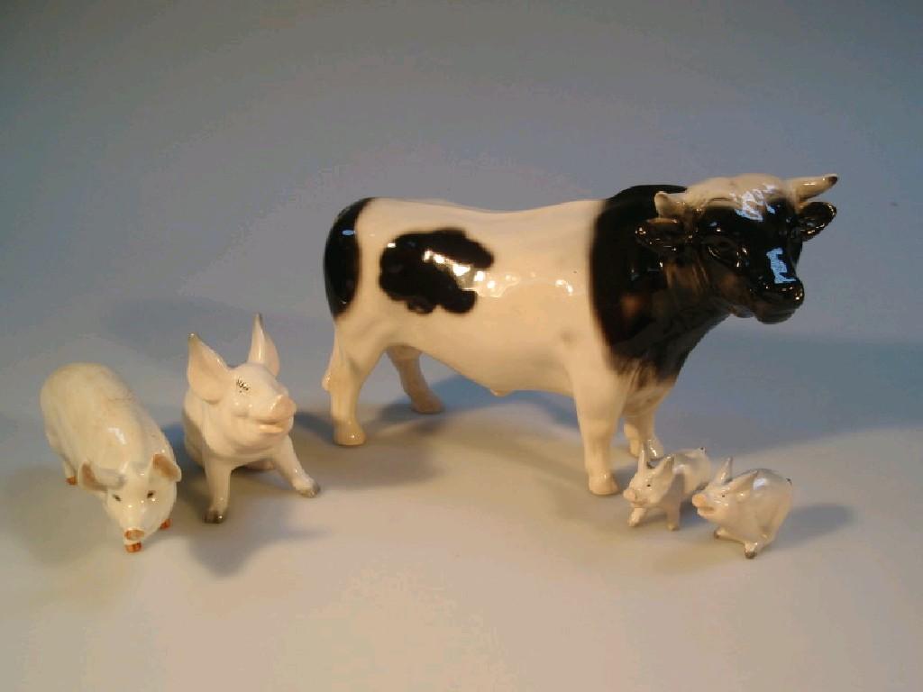 Appraisal: A Beswick pig 'ch Wall Queen ' model no A