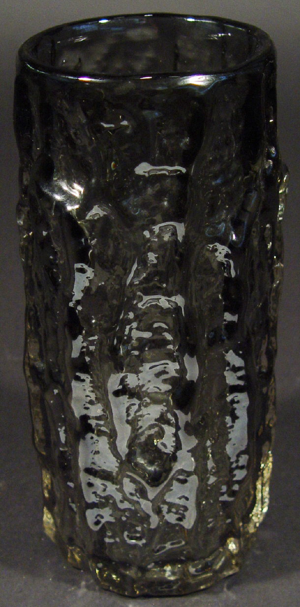 Appraisal: Large Whitefriars willow glass bark vase cm high