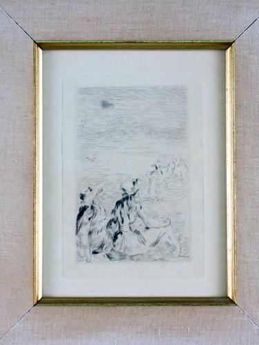 Appraisal: PIERRE AUGUSTE RENOIR French - Etching and drypoint titled The