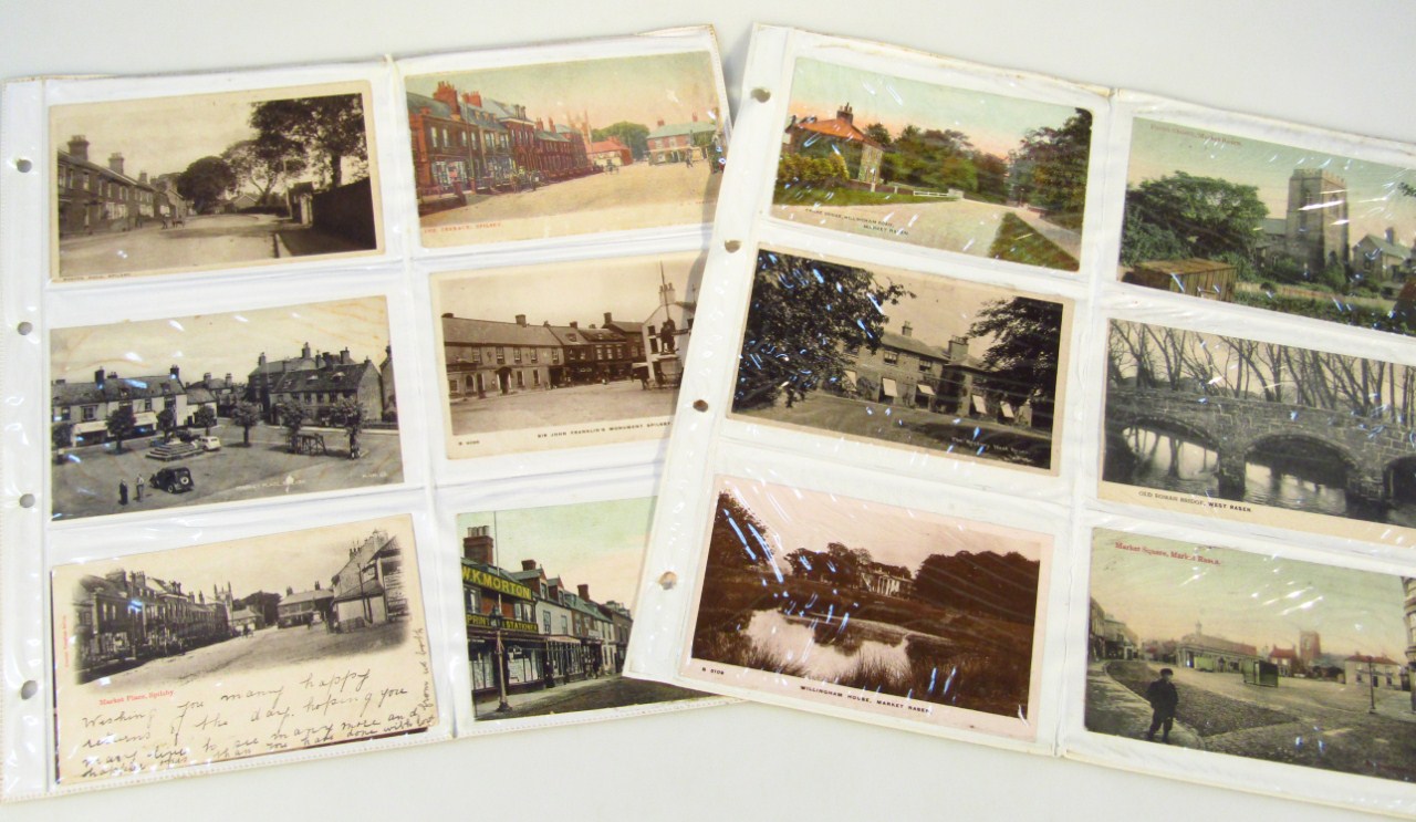 Appraisal: Various early thC black and white and coloured postcards Lincolnshire