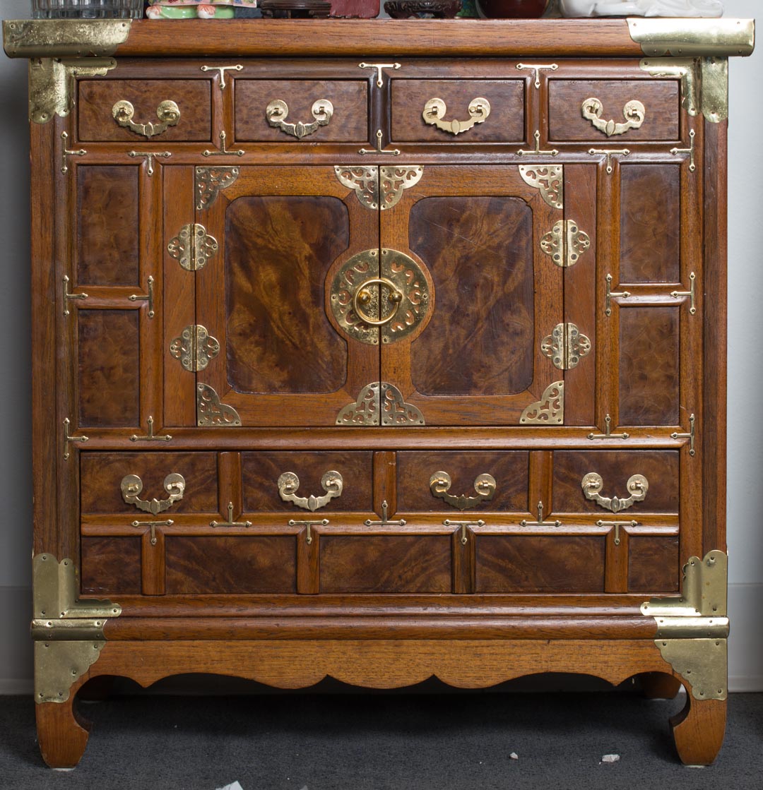 Appraisal: Oriental style multi-drawer cabinet