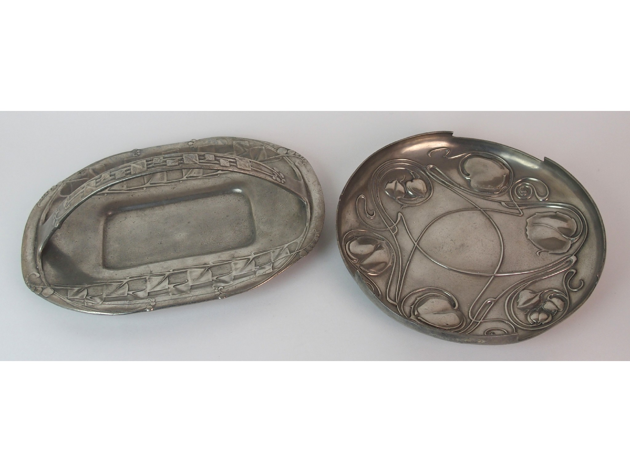 Appraisal: Archibald Knox for Liberty Co Tudric Pewter tray and fruit