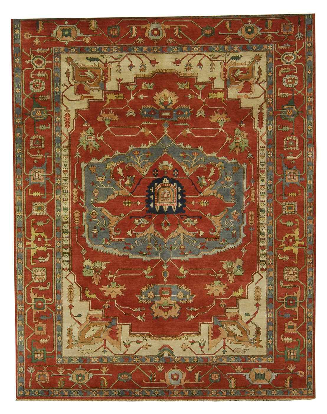 Appraisal: ORIENTAL RUG SERAPI DESIGN ' x ' '' Central medallion