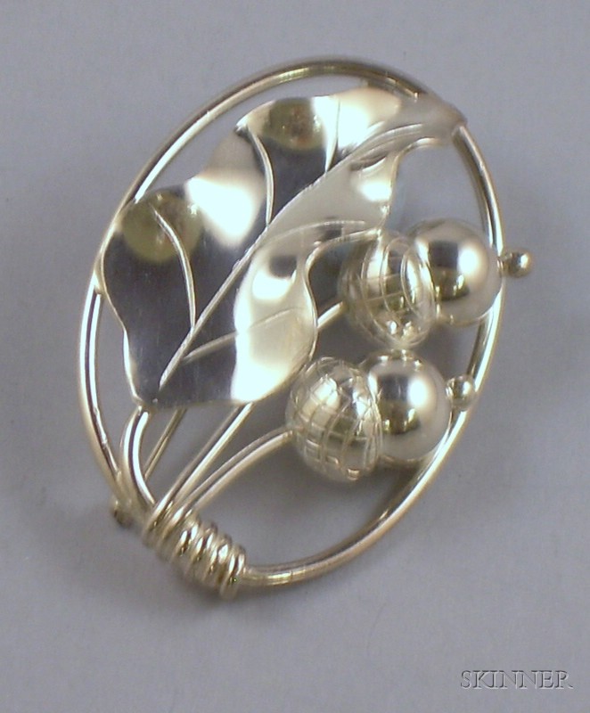 Appraisal: LaPaglia for Georg Jensen USA Sterling Silver Acorn and Oak