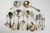 Appraisal: FLATWARE - Eighteen piece lot of miscellaneous sterling serving pieces