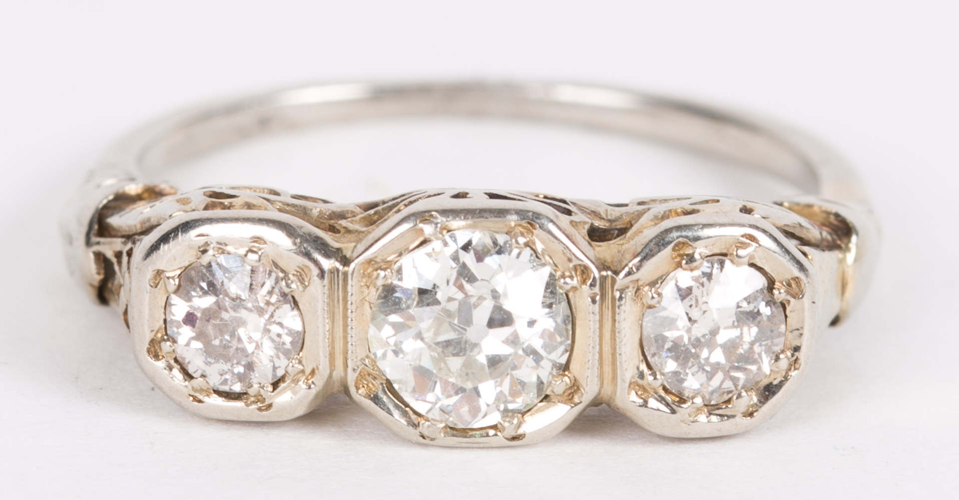 Appraisal: A Trilogy Diamond Ring kt white gold and old European