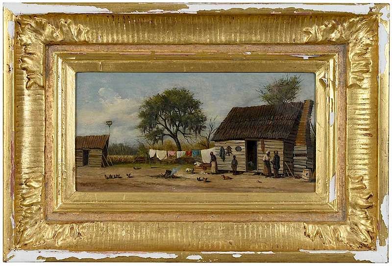 Appraisal: William Aiken Walker Charleston South Carolina - Cabin Scene signed