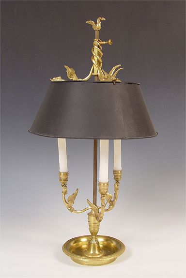 Appraisal: REGENCY PERIOD CANDLE LAMP ''