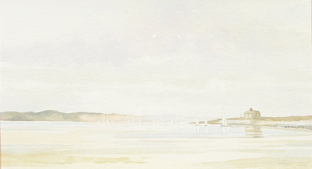 Appraisal: Griffin - Three watercolours of coastal landscapes each signed and