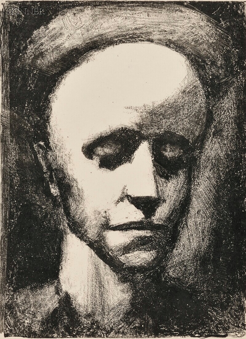 Appraisal: Georges Rouault French - Autoportrait edition of Wofsy Numbered and