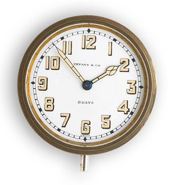 Appraisal: An Day car clock by Tiffany amp Co Swiss made