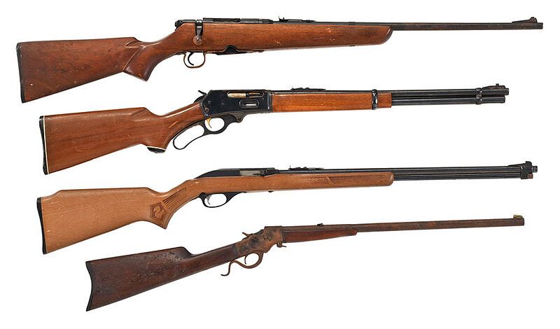 Appraisal: Group of Four Firearms Marlin long rifle Glenfield Mod in