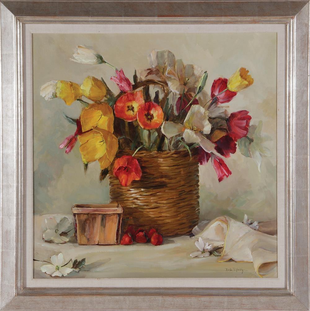 Appraisal: Della Roberts Adele Watkins Roberts Virginia North Carolina - TULIPS