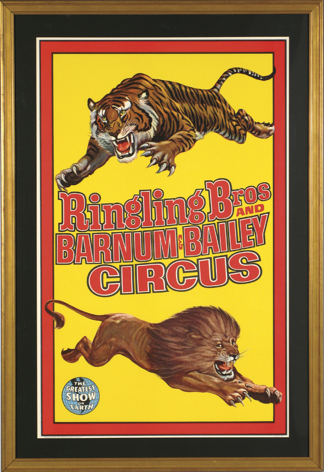 Appraisal: RINGLING BROS AND BARNUM BAILEY CIRCUS Color Lithograph x image