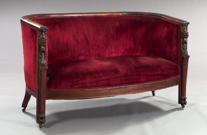 Appraisal: American Late Victorian Stained Mahogany Settee fourth quarter th century