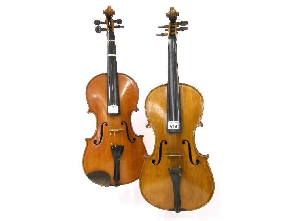 Appraisal: Early th century French violin cm also another early th