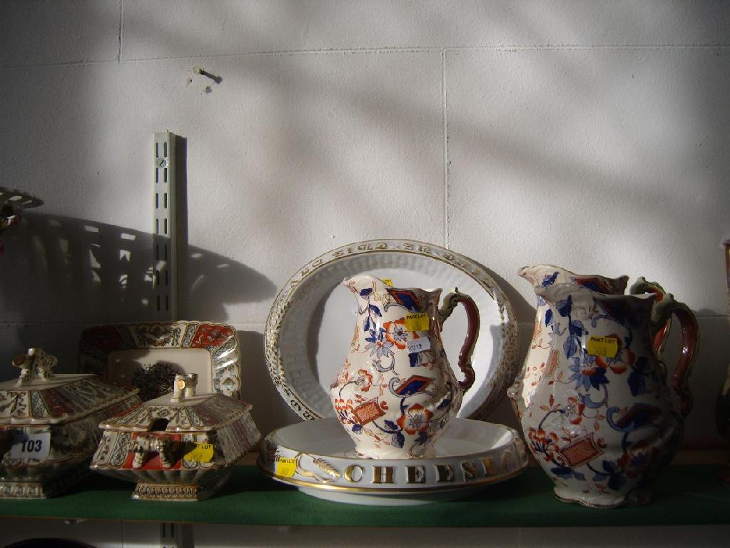 Appraisal: A collection of Victorian ceramics including a white glazed bread