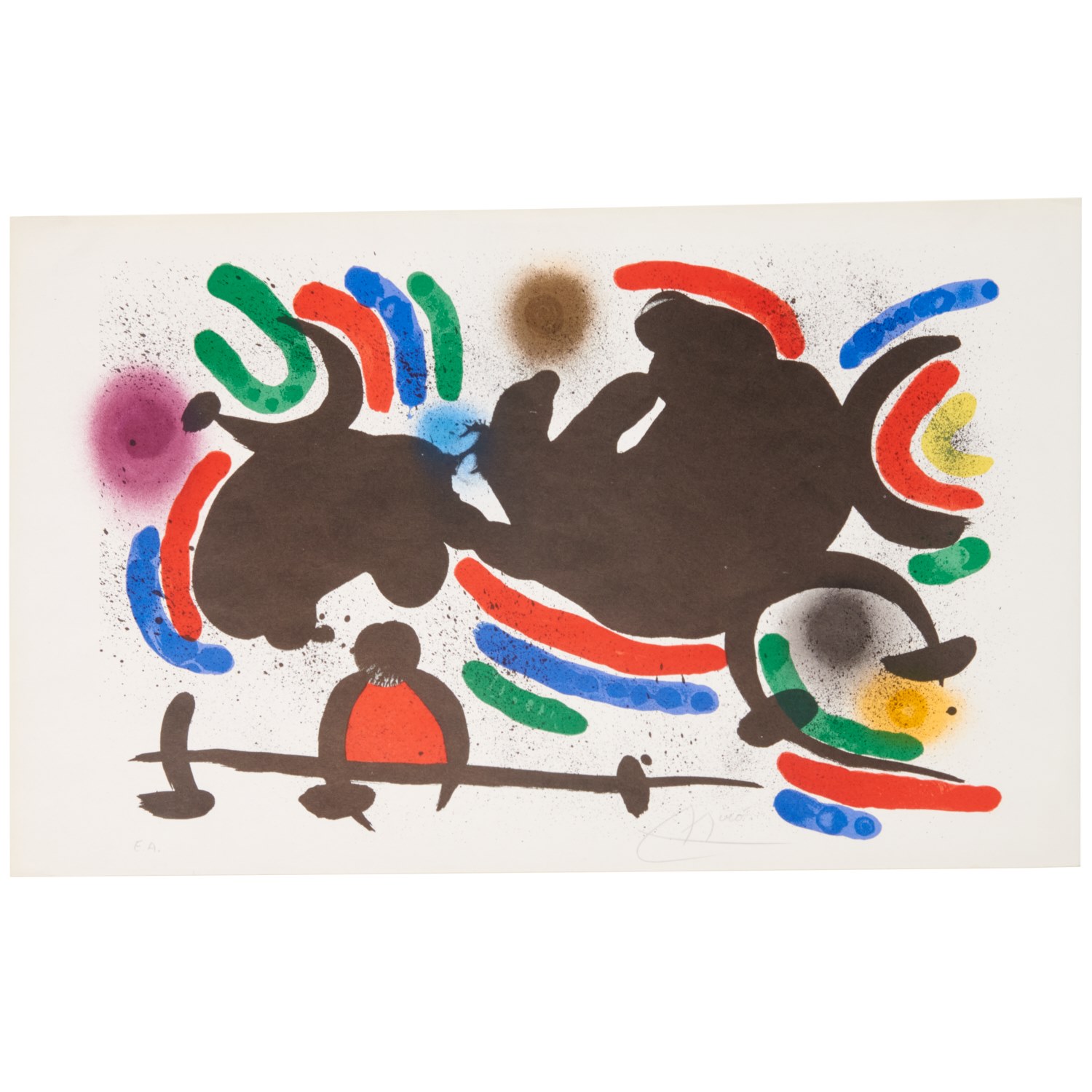 Appraisal: JOAN MIRO COLOR LITHOGRAPH Joan Miro Spanish - from Miro