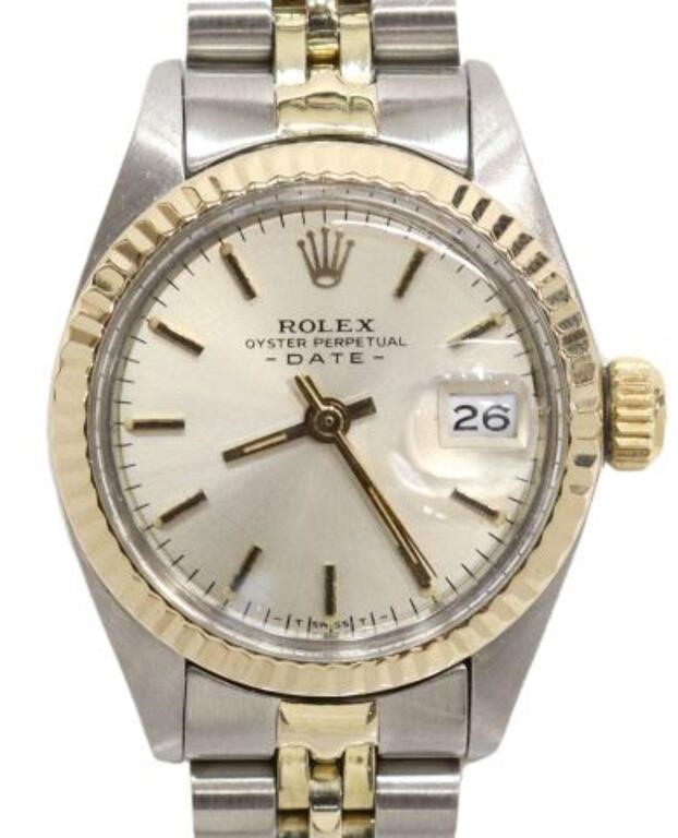 Appraisal: Lady's Rolex Oyster Perpetual DateJust wristwatch with gold bezel gold