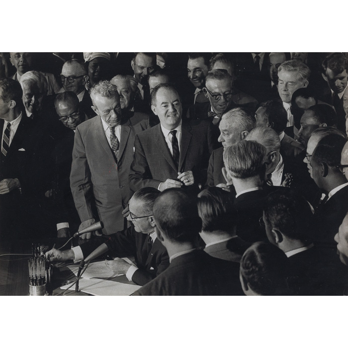 Appraisal: Ira Mandelbaum American th century Civil Rights Bill Signing silver