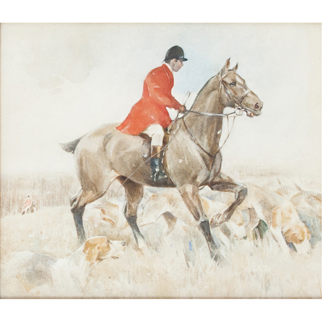 Appraisal: JOSEPH CRAWHALL R S W SCOTTISH - HUNTSMAN AND HOUNDS