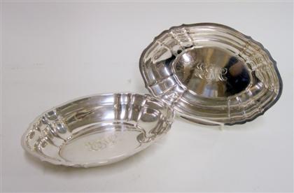 Appraisal: Two Gorham 'Chippendale' pattern sterling silver open entree dishesOf shaped