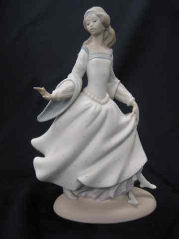 Appraisal: Lladro Porcelain Figurine of Cinderella satin finish '' one finger