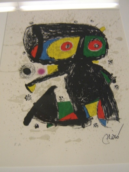 Appraisal: JOAN MIR Pol grafa XV A os Color lithograph x