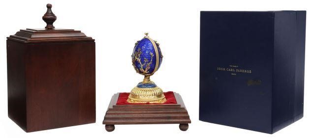 Appraisal: The Faberge Firebird Egg music box House of Igor Carl