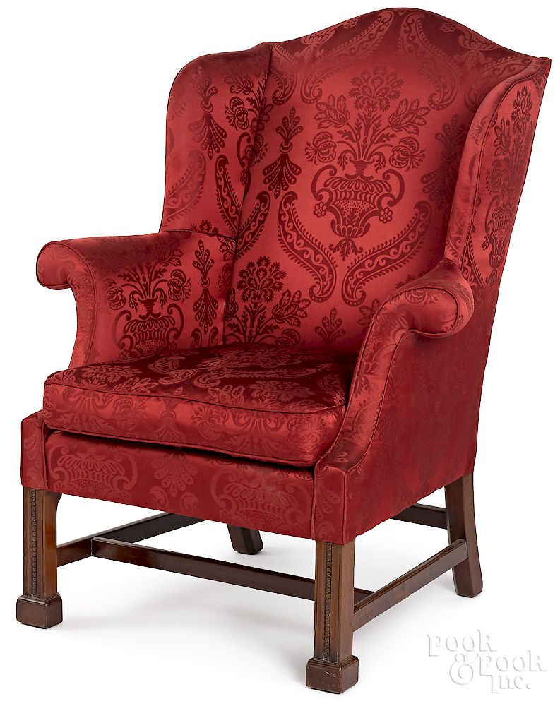 Appraisal: Philadelphia Chippendale mahogany easy chair Exclusive on Bidsquare Philadelphia Chippendale