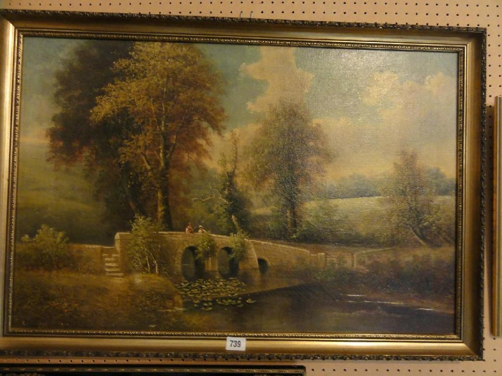 Appraisal: An early th century oil painting on canvas by George