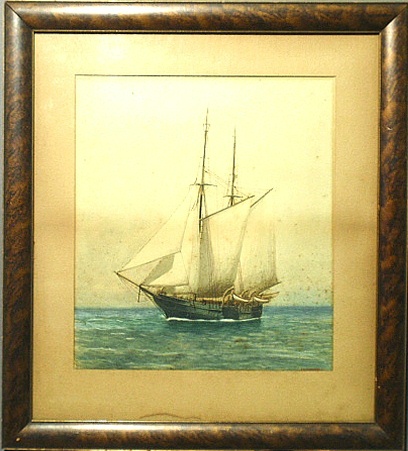 Appraisal: - Cree James American New England - framed and matted