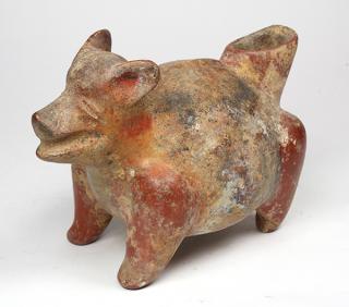 Appraisal: Pre-Columbian figure of a dog from a shaft tomb in