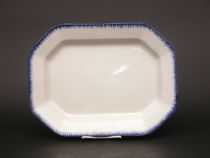 Appraisal: A Fine Marked Davenport Hexagonal Platter Dated This white earthenware