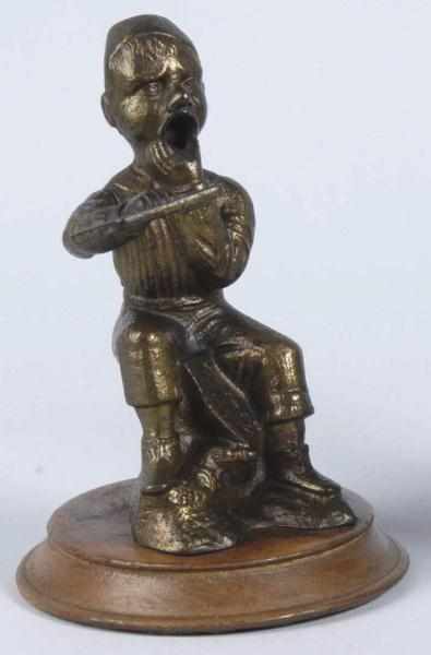 Appraisal: Cast Iron Mechanical Dunce Figural Cigar Cutter Description Circa Working