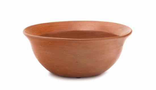 Appraisal: A Hopi Redware Stew Bowl signed Mae Mutz Height x