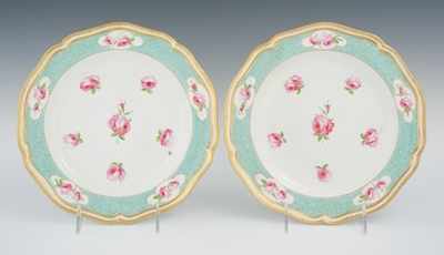 Appraisal: A Pair of British Porcelain Side Plates Derby Each measuring