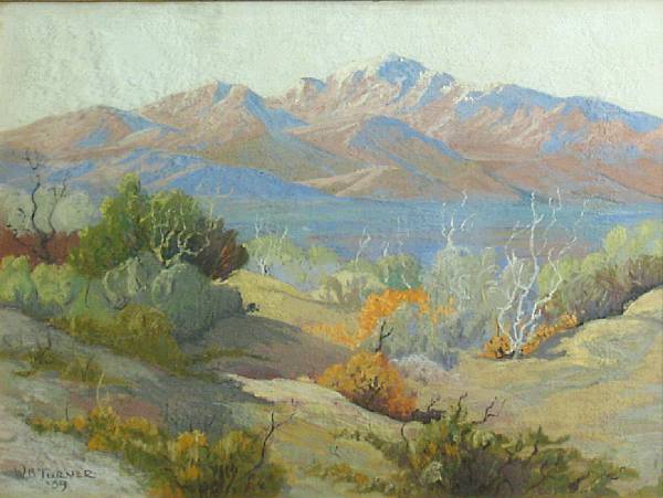 Appraisal: W B Turner Desert Landscape signed and dated 'W B