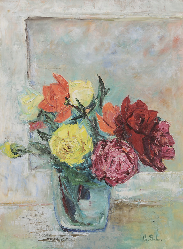 Appraisal: Gertrude Sanford Legendre South Carolina - Still Life With Ros