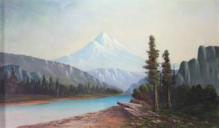 Appraisal: Painting George Armstrong George Frederick Armstrong American - Mt Rainier