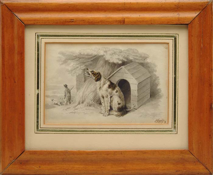 Appraisal: SAMUEL HOWITT British - HUNTER AND DOGS A hunting dog