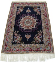 Appraisal: A Super Fine Silk Wool Isfahan A super-fine silk and