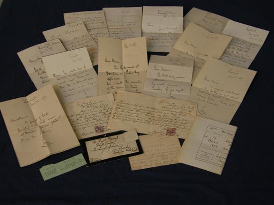 Appraisal: Collection of letters from Princess Louise to her housekeeper Anne