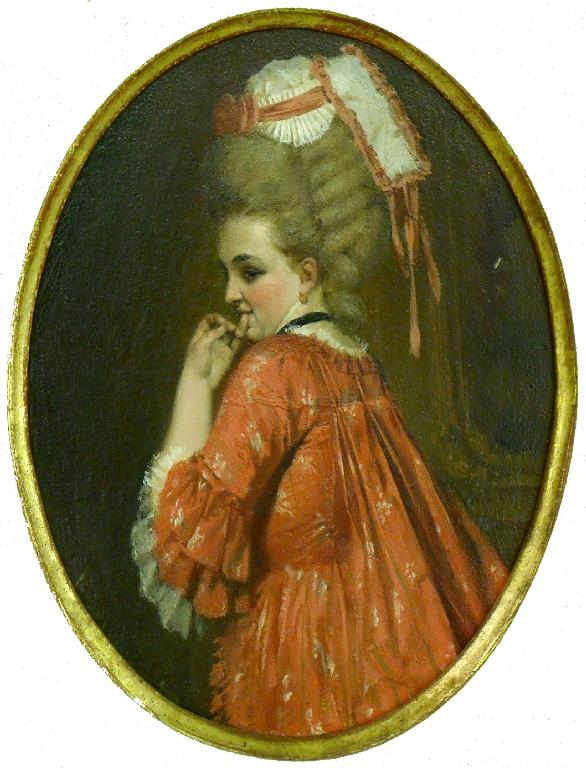 Appraisal: By Heinrich Lossow - - profile portrait of a lady