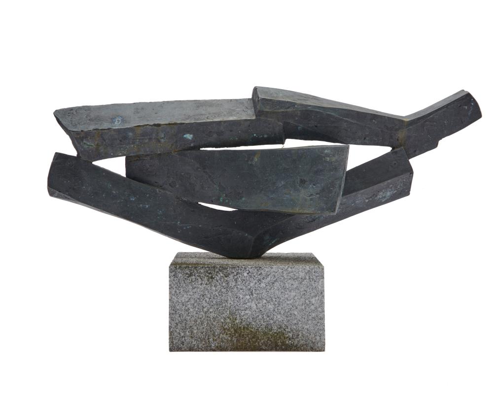 Appraisal: DIMITRI HADZI American - River Styx - bronze with granite