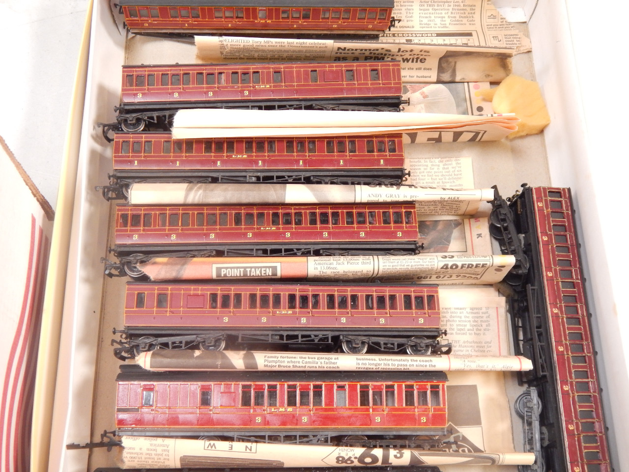 Appraisal: Ratio first and third class LMS railway carriages