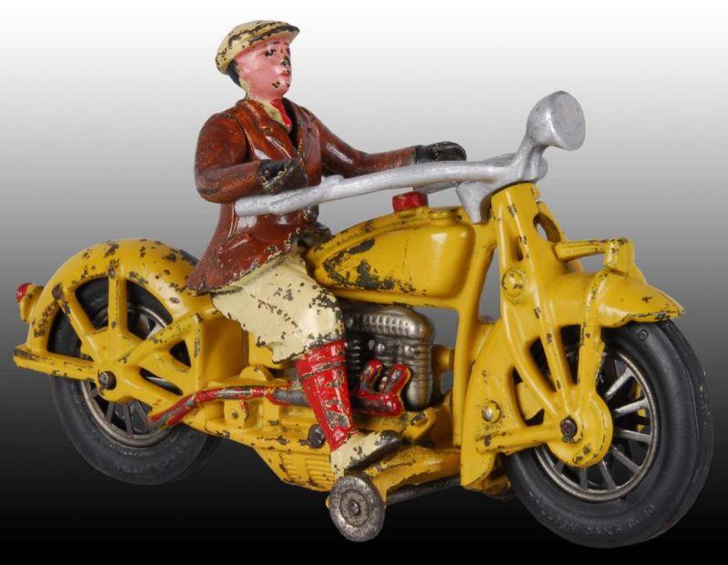 Appraisal: Cast Iron Hubley Indian Motorcycle Toy Description Four-cylinder Indian motorcycle