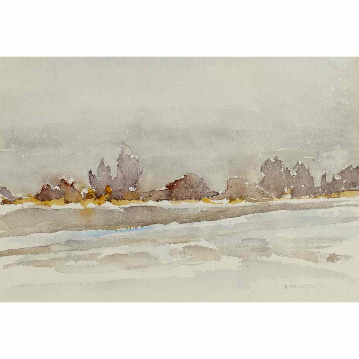 Appraisal: DOROTHY KNOWLES R C A LANDSCAPE Medium watercolour signed and